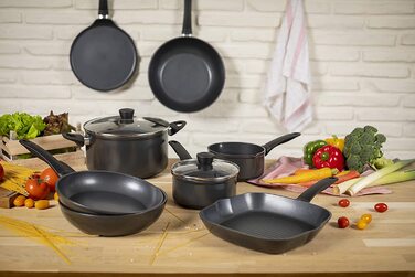 Млинцева пательня KUHN RIKON Easy Induction, алюмінієва, антипригарна, для індукції, 25 см, чорна
