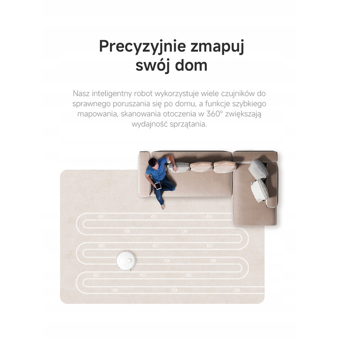 Робот-пилосос Dreame D20 Pro Plus, білий