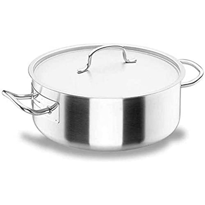 Каструля Lacor Chef-INO 20 см, алюмінієва, срібляста