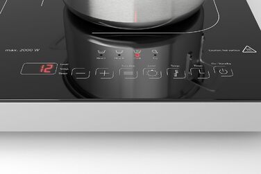 CASO Pro Gourmet 3500 - Двоконфорочна індукційна плитка, max. 3500 Вт, 60-240°C, 12 рівнів потужності, для посуду до 22 см