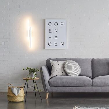 Світильник Klighten настінний LED 56 см, 18 Вт, 1250 Лм, сучасний, чорний, для спальні, вітальні, коридору, сходів, тепле світло 3000K, 110-240В
