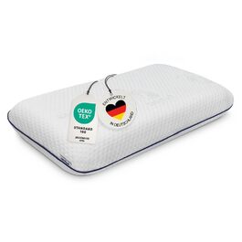 Ортопедична подушка для шиї з піною Memory Foam 70x40 см для тих, хто спить на боці та на спині. Підтримка шийного відділу хребта.