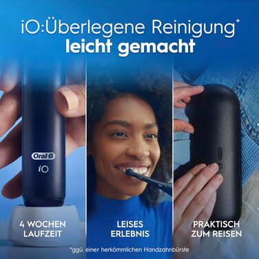 Електрична зубна щітка Oral-B iO Series 2, чорна (набір: 2 щітки Night Black та Calm Pink, 3 насадки, футляр)