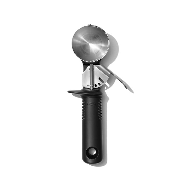 Ложка для морозива OXO Good Grips Robuste (нержавіюча сталь, чорна, 26.7 см) з тригером