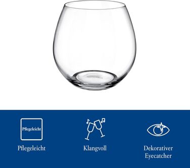 Набір склянок для води Villeroy & Boch Entrée, кришталеве скло, 300 мл, 4 шт., прозорі