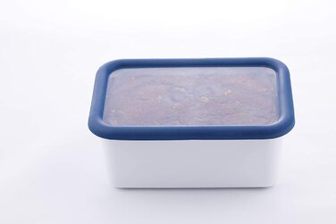 Емальований контейнер HoneyWare CLASSIC LINE 2,8 л з кришкою, висока, для зберігання їжі, термостійкий до 400°C, підходить для духовки, плити, гриля