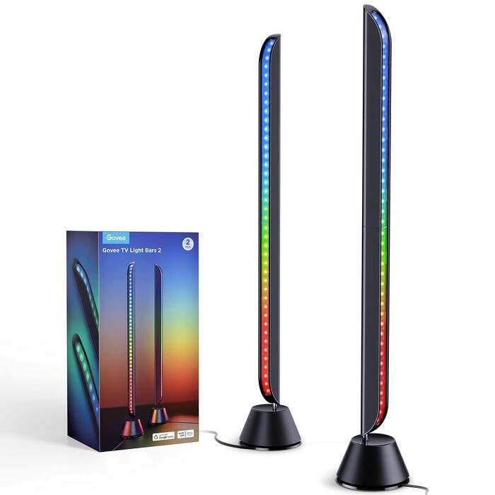 Світлодіодні LED-панелі Govee RGBICWW для підсвічування телевізора та ігрової зони, 31 дюйм