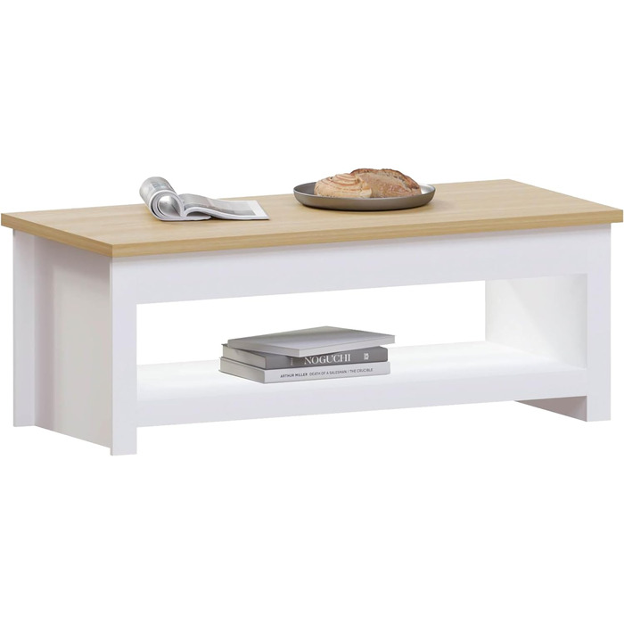 Журнальний стіл Vida Designs Arlington, білий, ДСП, 105x47x40,5 см