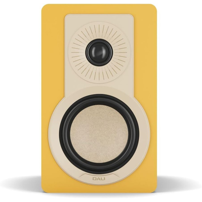 DALI KUPID Premium поличкові Hi-Fi колонки пасивного типу, пара, карамельно-білий (жовтий) – з настінним кріпленням