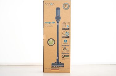 Бездротовий пилосос hoogo S5+ 3в1, 550Вт, 30000Па, без мішка, до 75 хв, для шерсті тварин, LED-підсвітка, ручний, з опцією мішка
