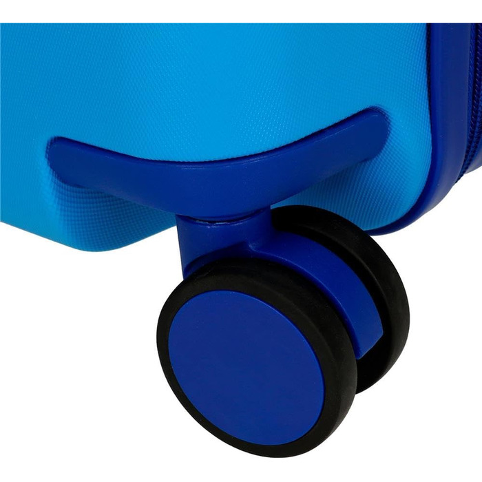Дитяча валіза Enso Dino, синя, 45x31x20 см, жорсткий ABS-пластик, 24,6 л, 1,8 кг, 4 колеса, ручна поклажа
