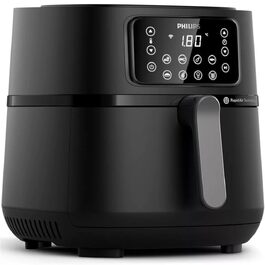 Аерофритюрниця Philips Connected Airfryer XXL HD9285/96 5000-серія, 7.2 л, на 6 осіб, 16 програм, чорна