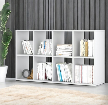 Стелаж Stiv-Meble, 129,4 см x 70,4 см x 29 см, білий