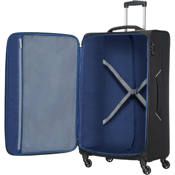 Валіза American Tourister Holiday Heat Spinner 79,5 см, 108 л, чорна, легка дорожня валіза на колесах