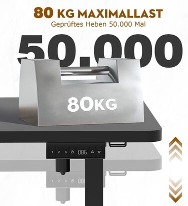 Електричний регульований стіл Homall 160x80 см з пам'яттю, чотирисекційна стільниця, комп'ютерний стіл для роботи стоячи