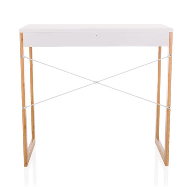 Письмовий стіл TAROLO II (80x42x75 см), 1 шухляда, білий — hjh LIVING