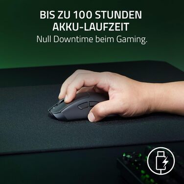 Ігрова миша Razer DeathAdder V3 HyperSpeed бездротова ергономічна, 26K DPI, вага 55г, чорна