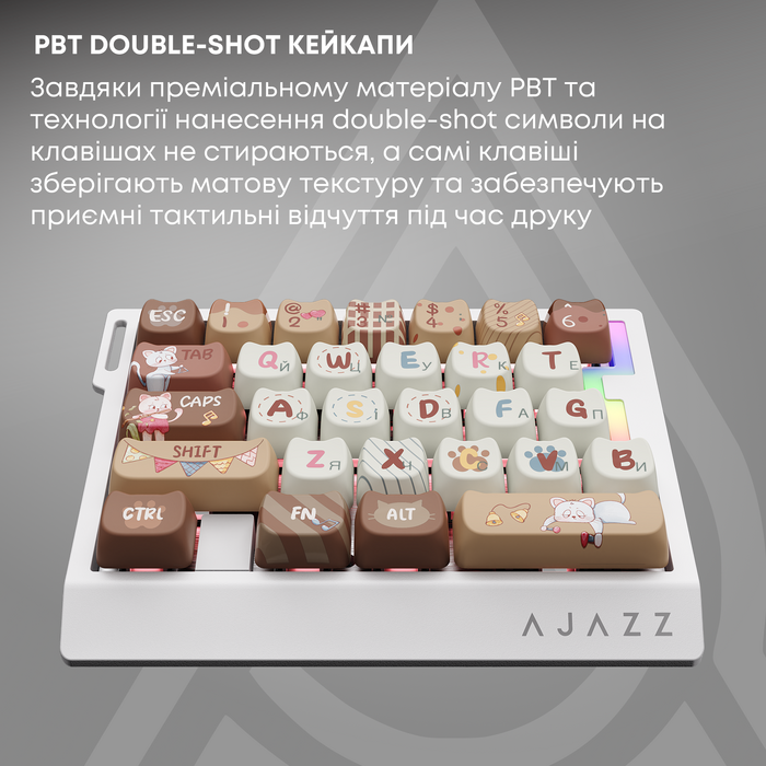 Дротова магнітна клавіатура Ajazz AK029 Meow Magnetic Switch (AK029-M-Y)