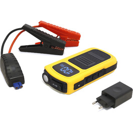 Бустер для автомобіля MAXTOOLS JS500 2200A 22Ah, пусковий пристрій (Jump Starter) для 12V дизельних та бензинових двигунів, Powerbank з LED-ліхтарем та USB