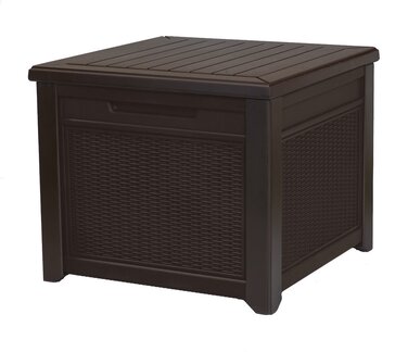 Скриня для зберігання Keter City Box 113л, деревоподібний дизайн, 55x44x57.8 см - для балкона та малих площ