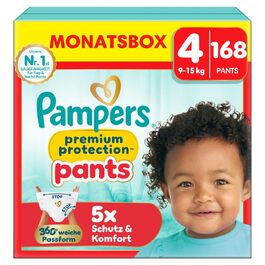 Підгузки-трусики Pampers Premium Protection Pants розмір 4 (9-15 кг), 168 шт, преміум-захист та комфорт