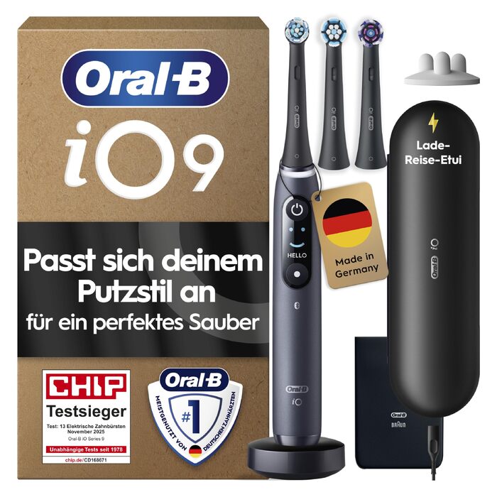Електрична зубна щітка Oral-B iO Series 9, Black Onyx, чорна (1 шт.)