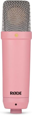 Студійний мікрофон Rode NT1 Signature Pink з мікрофонною стійкою keepdrum