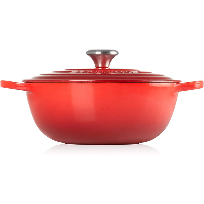 Каструля Le Creuset Signature La Marmite з чавуну 26 см, 4,1 л, для всіх типів плит та індукції, червона