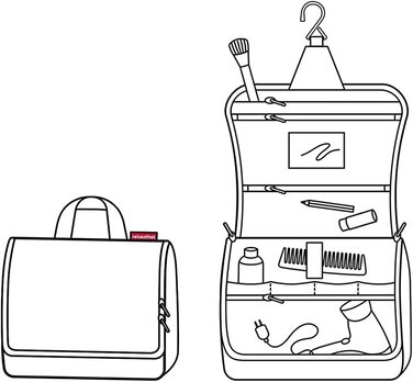 Дорожня сумка Reisenthel Allrounder L з великою косметичкою Toiletbag XL, горошок