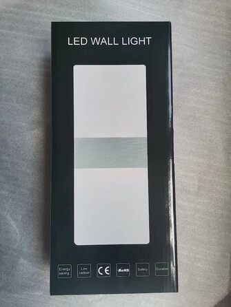 Lightsjoy LED настінний світильник 12W, сучасний, для внутрішнього освітлення, холодне біле світло, для спальні, коридору, вітальні, сходів