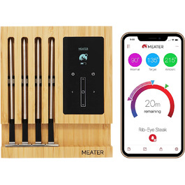 MEATER Block | Преміум бездротовий смарт-термометр для м'яса з Bluetooth і Wi-Fi для духовки, гриля, кухні, BBQ, коптильні, рожна