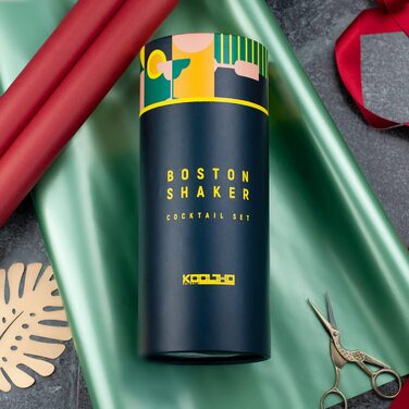 Набір Boston Shaker для коктейлів, професійний набір бармена з нержавіючої сталі, подарунковий сет для жінок і чоловіків, Tin-in-Tin шейкер для бару