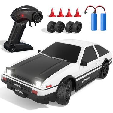 RC Дрифт Автомобіль 1:24 Mini 4WD 2.4GHz, 25 км/год, LED підсвічування, Подарунок для хлопчиків від 6 років