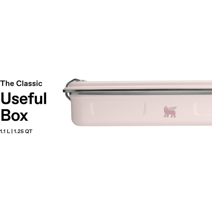 Ланч-бокс із нержавіючої сталі STANLEY 1913 Useful Classic 1.2л, герметичний, BPA-free, колір Rose Quartz