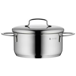 Ковш WMF Mini з кришкою 16 см, нержавіюча сталь Cromargan, для індукції, об'єм 1,5 л, штабельний