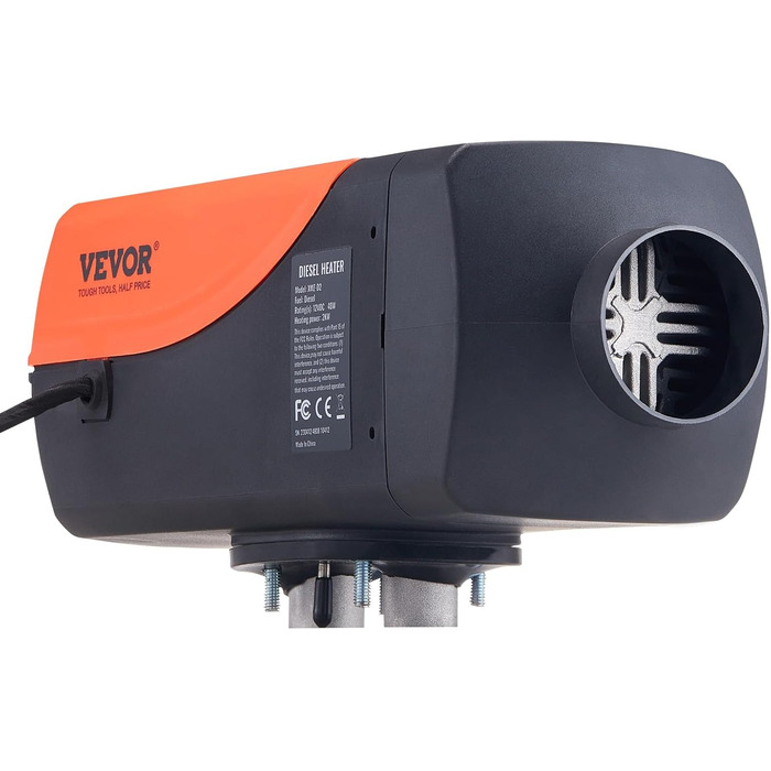 Дизельний повітряний опалювач VEVOR 2kW 12/24V з LCD-дисплеєм та пультом керування для авто, фургонів, автобусів