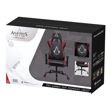 Ігрове крісло Subsonic Assassin's Creed для дорослих, ергономічне, з регульованою спинкою та підлокітниками, офіційна ліцензія