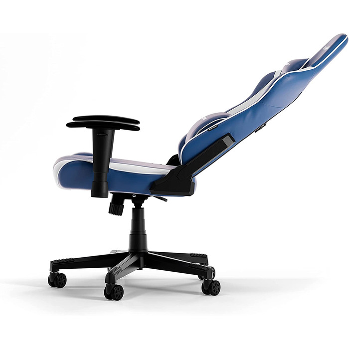 Ігрове крісло DXRacer PRINCE L, синьо-біле, оригінал, штучна шкіра PVC