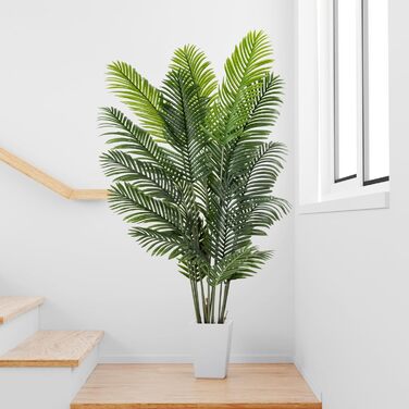 Штучна пальма PASCH Areca, велика 180 см, реалістична, довговічна, для інтер'єру
