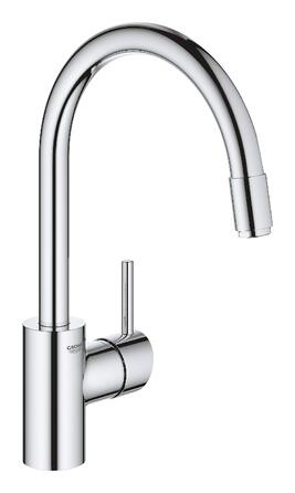 Змішувач кухонний GROHE Concetto з висувним душем, 360° поворотний, хром - 31483002