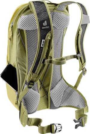 Велосипедний рюкзак Deuter Race Air 10 л, Linden-cactus, вентиляція спини