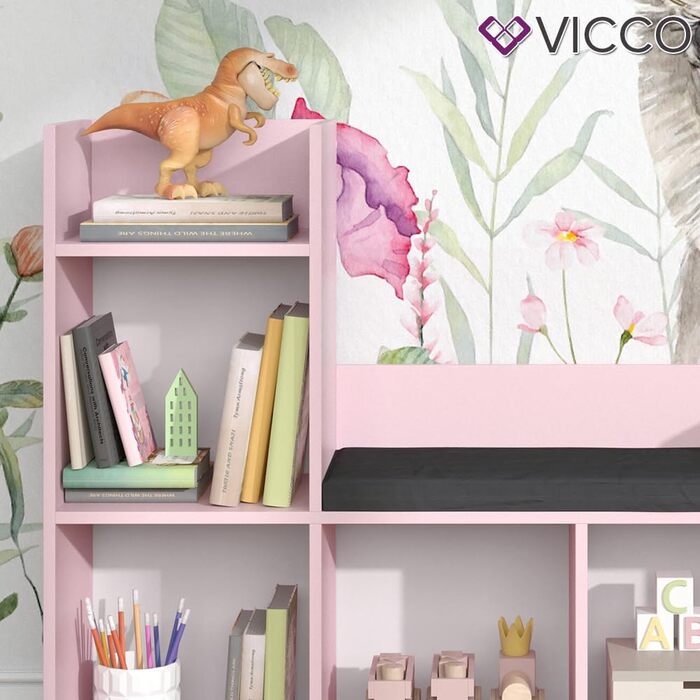 Дитяча полиця Vicco Luigi, рожева, 107.2 x 88.6 см, без коробок