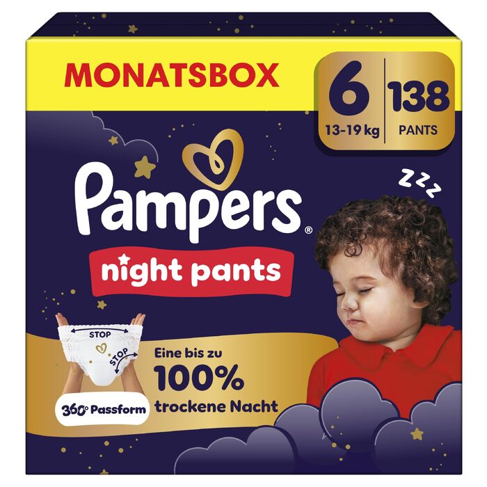 Нічні підгузки-трусики Pampers Night Pants, розмір 4 (9-15 кг), 180 шт.