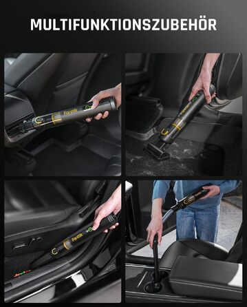Автомобільний пилосос Fanttik Slim V10 APEX 4-в-1, портативний, 19 кПа, з дисплеєм, 2 режими, чорний