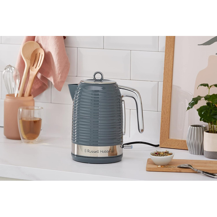 Тостер Russell Hobbs Inspire на 2 тости, нержавіюча сталь, з підставкою для булочок, 6 режимів, розморожування та підігрів 24373-56
