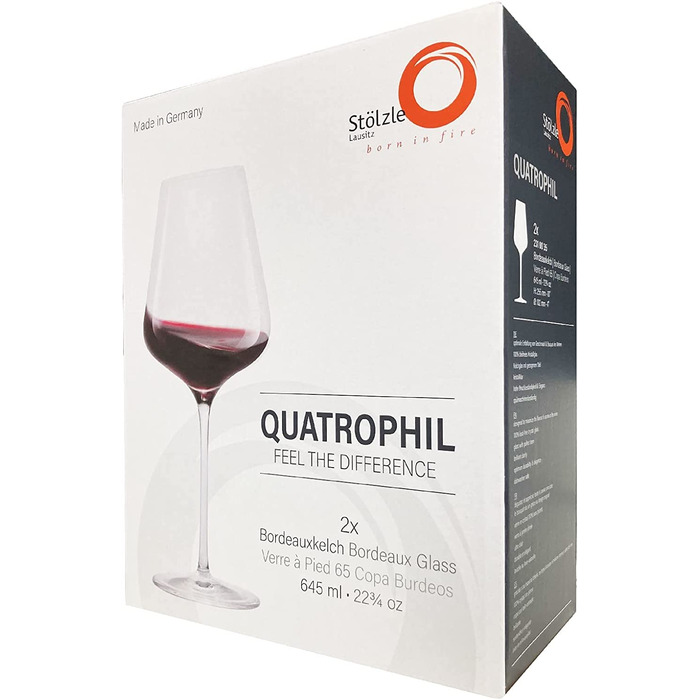 Набір келихів для бордо Stolzle Lausitz Quatrophil, 2 шт