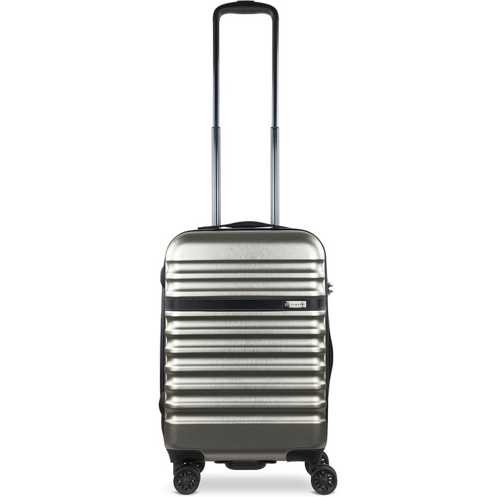 Валіза Bugatti Corium з жорстким корпусом 56x38x21,5 см, 30 л, 4 колеса, TSA-замок, шампань