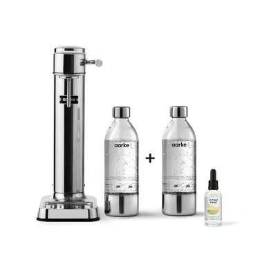 Сифон для газування води Aarke Carbonator 3 з PET-пляшкою 1л, сталевий