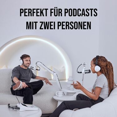 RØDE RØDECaster Duo: Комплект для подкастів, стрімінгу та музичного продакшну (Blanche)