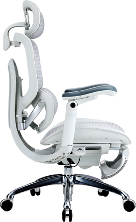 Крісло офісне Sihoo C300 PRO V2 White з підставкою для ніг